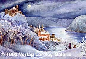 4011 Oberwesel Schoenburg,  1992 Verlag Loreley-Galerie